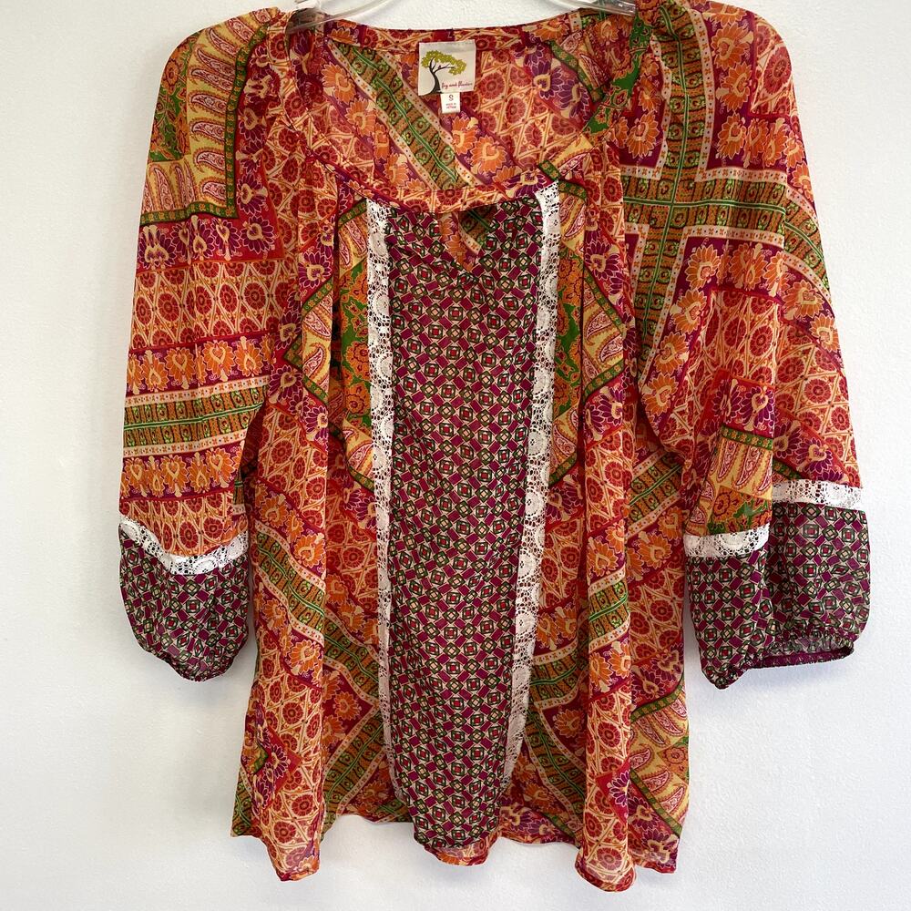 Fig and Flower Women's Blouse Sz S